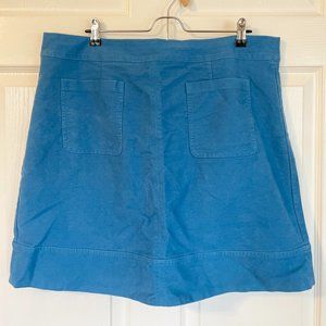 Boden Turquoise A-Line Mini Skirt Size 14